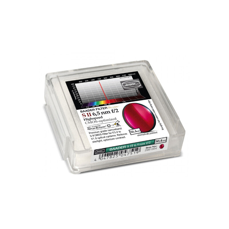 Filtre SII 50,4 mm f/2 Highspeed CMOS pour Nébuleuses - Baader