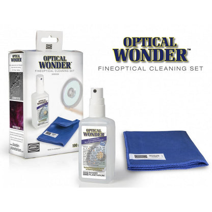 Liquide de Nettoyage Optique Optical Wonder 100 ml avec Chiffon - Baader