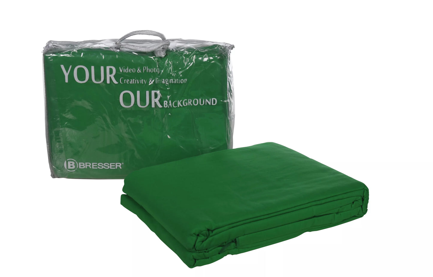 Fond vert chromakey en coton 6 x 6 m Bresser Y-9