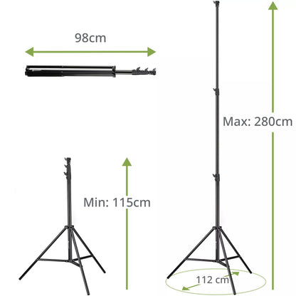 Jalusta BR-TP280 PRO-1 alumiinista, 280 cm – Bresser