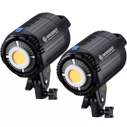 Kit d’éclairage studio LED COB BR-60S 2 x 60 W avec softbox et trépieds BRESSER