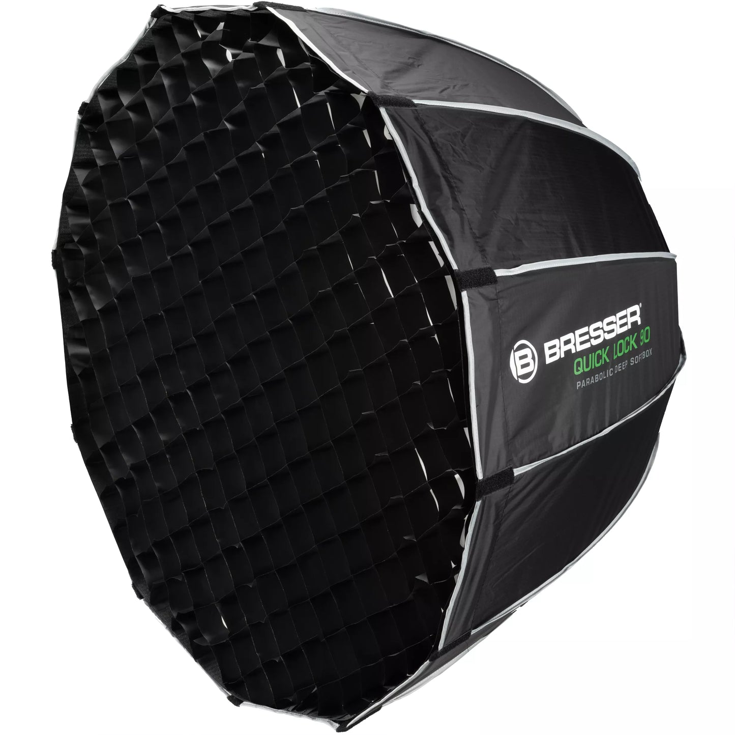 Softbox parabolique Deep 90 cm Quick Lock Bowens avec grille BRESSER
