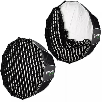 Softbox parabolique Deep 90 cm Quick Lock Bowens avec grille BRESSER
