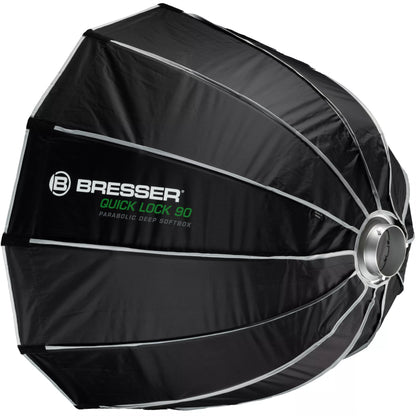 Softbox parabolique Deep 90 cm Quick Lock Bowens avec grille BRESSER