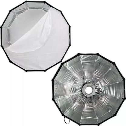 Softbox parabolique Deep 90 cm Quick Lock Bowens avec grille BRESSER