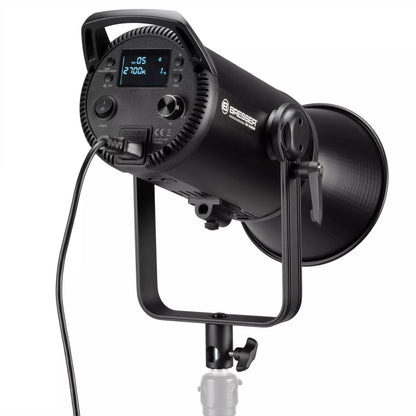 Lampe LED COB RGB 180W BR-180RGB – mode CCT, RGBCW/HSI, Bowens, DMX512 – contrôle Bluetooth - BRESSER