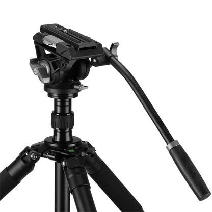 Trépied vidéo BX-10 Pro avec tête fluide 10 kg, 78–216 cm Bresser