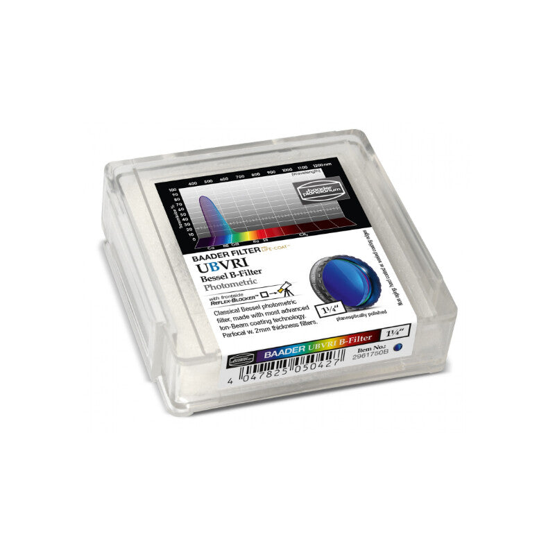 Filtre Passant Bessel UBVRI B 31,8 mm pour Photométrie - Baader