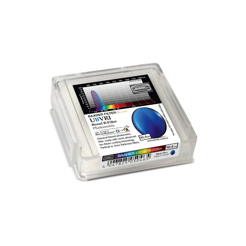Filtre UBVRI Bessel B 50,4 mm pour Caméras CCD et CMOS - Baader