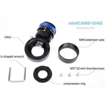 Off-Axis-Guider miniCAM8 – OAG 10 × 14 mm, M48 pour l'astronomie - QHY