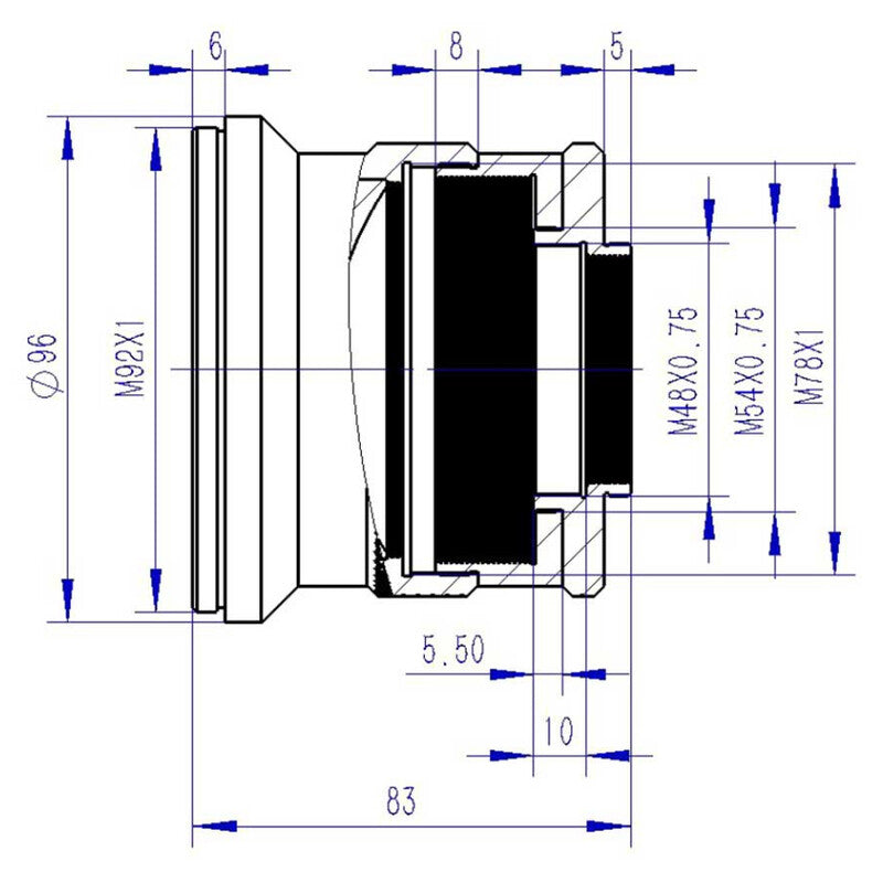 Correcteur de champ 1,0x M92 pour réfracteurs - TS Optics