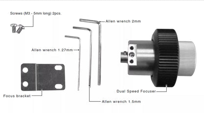 Porte-oculaire motorisé pour l'astronomie – Mise au point fine 1/7, 170 g, compatible Vixen - Vixen