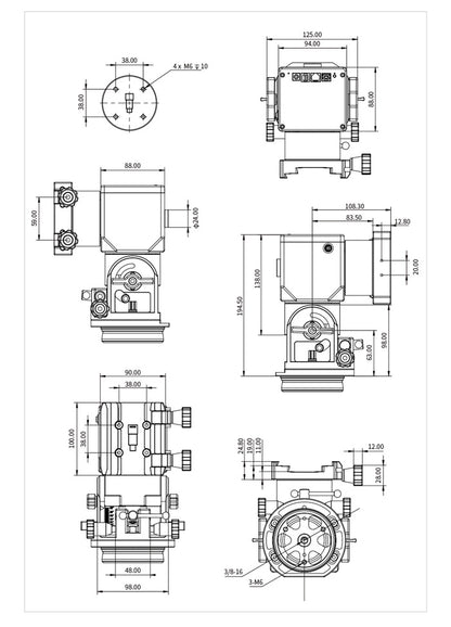 Monture ZWO AM3 et Trépied TC40 en carbone pour l'astronomie - ZWO