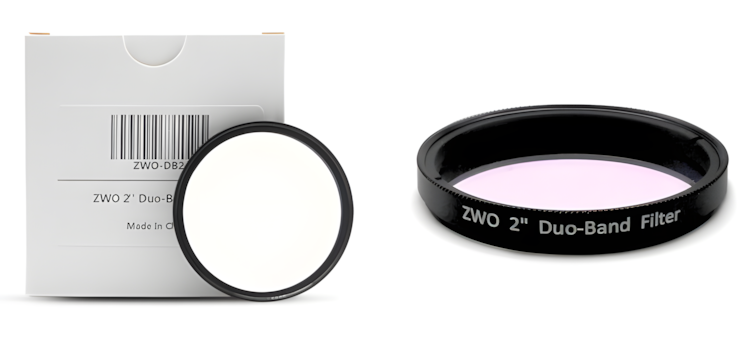 Filtre Duo-Band 2 en 1 H-Alpha / O-III pour l'astronomie - ZWO