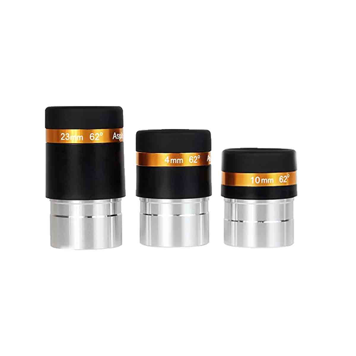 Oculaire Asphérique SVBONY 62° 4/10/23 mm HD avec Traitement Intégral pour Télescopes 1,25''