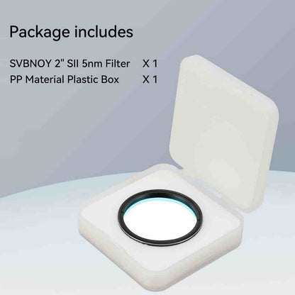 Filtre SII 5nm - 2 Pouces (50,8 mm) - Haute Transmittance ≥90% - SVBONY