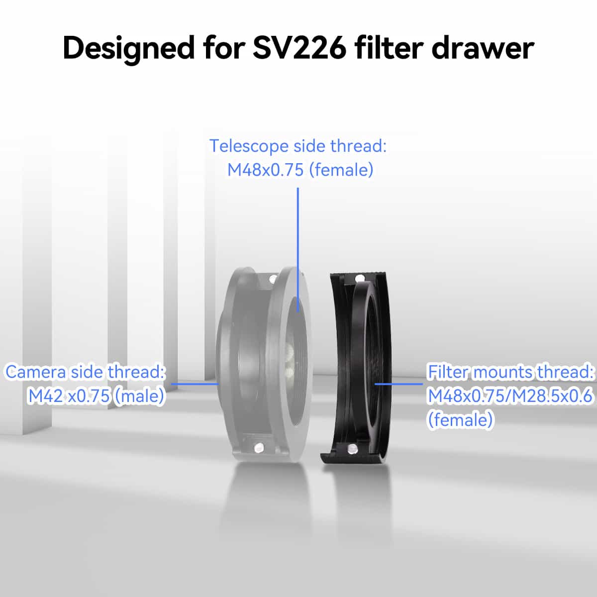 3 Supports de Filtre SVBONY SV226 2" pour Astrophotographie - SVBONY