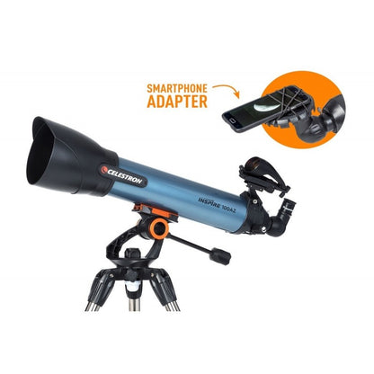 Télescope pour l'astronomie Inspire 100/660 avec Monture Azimutale - Celestron
