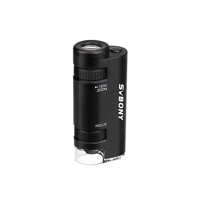 Microscope Portable 60x-120x avec Éclairage LED et Zoom Continu - Svbony