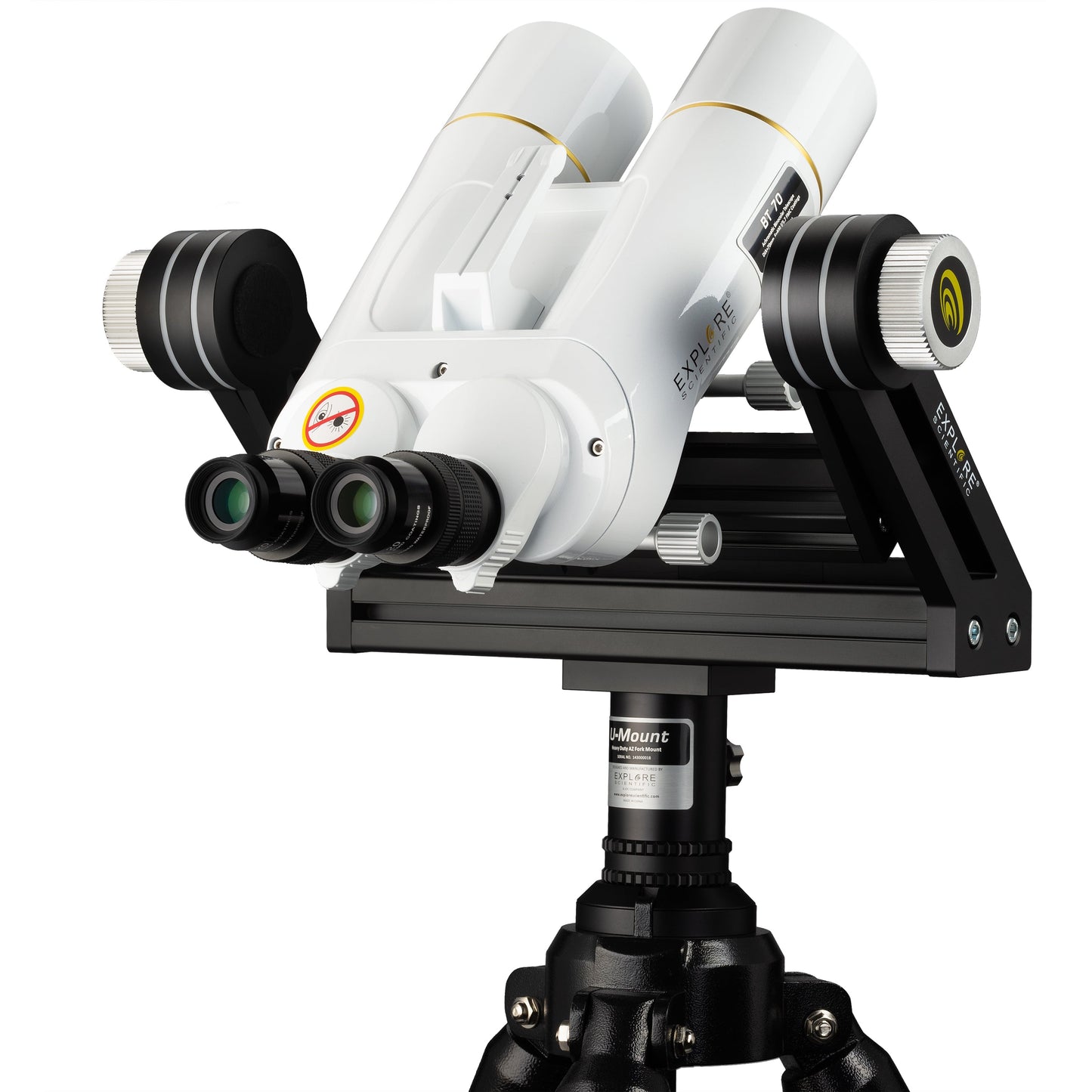 Télescope binoculaire polyvalent 70 mm - F=5,7 (400 mm) – 20x – pour l'astronomie